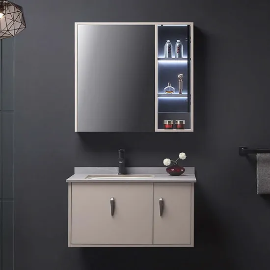 Chinese Style Luxury Floor Wooden Bathroom Cabinet Marble Double Sink Vanity Cabinet